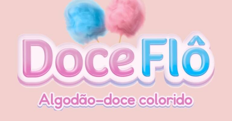 Doce Flô Algodão doce colorido